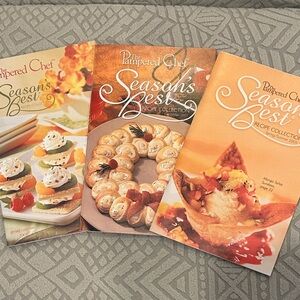 Pampered Chef Season's Best Recipe Trio - Cream, Orange, White